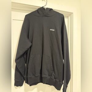 Bad Birdie Heavyweight Black Pullover Hoodie with Script Chest Logo